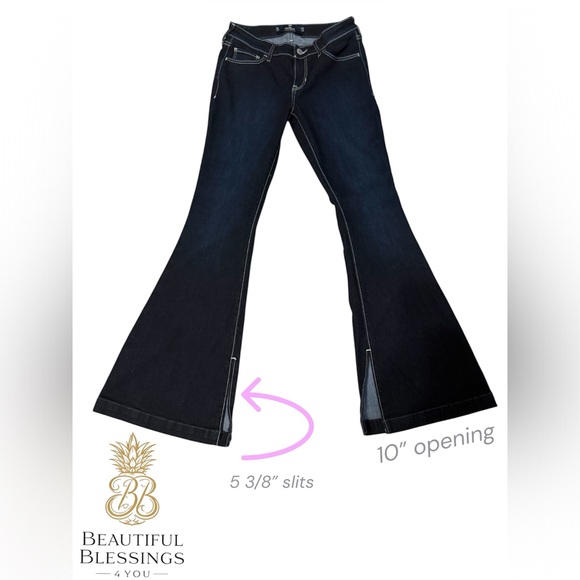 Hollister Denim - Hollister 3S 26W/30L Low Rise Vintage Flare with Soft Stretch Dark Blue Jeans